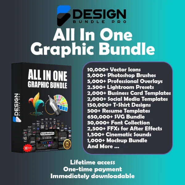 All-in-One Graphic Mega Bundle - DESIGNBUNDLEPRO.COM